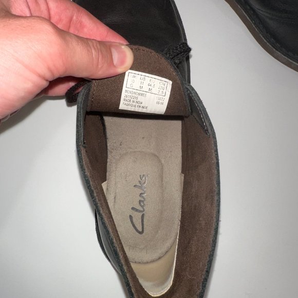 Clarks Black Leather Chukkas Size 11 M
